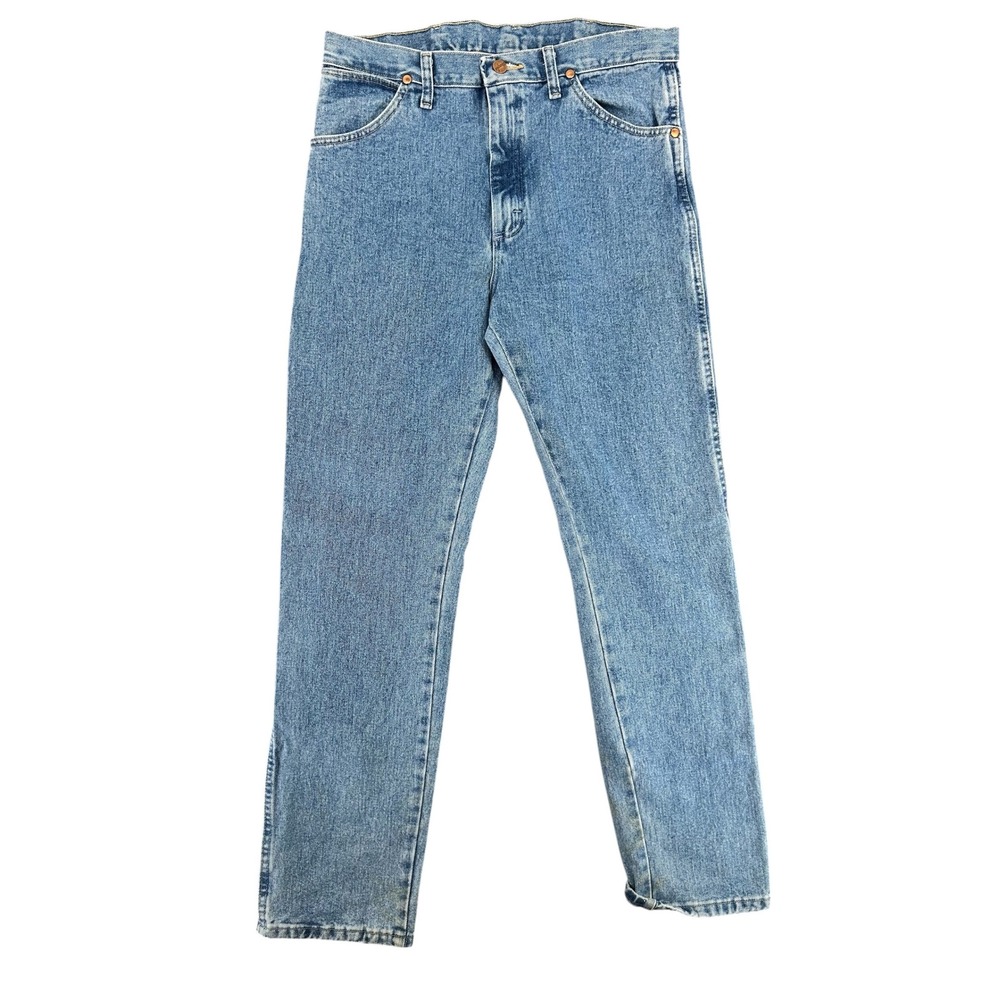 Wrangler 101MWZAW Mens Regular Fit Straight Leg Blue Denim Jeans 33x34
